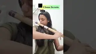 E base flute practice| Using soundcorset tuner app | punam flutes 