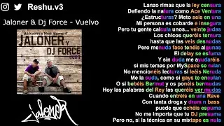 Vuelvo - Jaloner - Rimas x Métrica x Skills