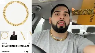 $1,440 Louis Vuitton Gold Chain Links Necklace Unboxing/Review