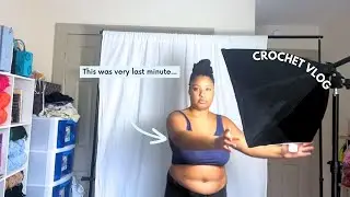 BTS prepping for a new crochet product launch: Set up photo backdrops and lighting recommendations