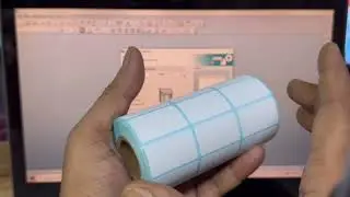 How to measure different types of barcode label sticker size & fill up in Bartender PC Software