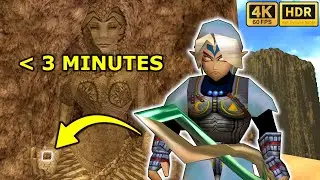 Fierce Deity Speedruns Spirit Temple Silver Gauntlets in 2:51 | 4K HDR 60fps | FD Mask in OOT
