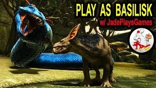 ARK PLAY AS A BASILISK!! Play as a Dino Mod Collab with JadePlaysGames in Ark Aberration