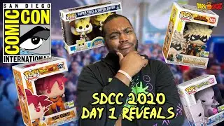 SDCC 2020 Funko POP! Day 1 Reveals! | Super Saiyan God Goku, Flocked Pok&eacute;mon, Bakugo, etc.
