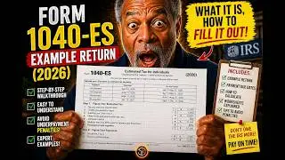 Form 1040-ES Example Return (2024) | IRS Form 1040-ES: What It Is, How to Fill It Out💰TAXES S5&bull;E192