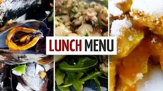Lunch Menu: Main Dish, Side Dish and Dessert