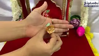 Buy Online Best Jewellery in India with Gold,Diamond Silver and Puja Silver Flower with Gold plating