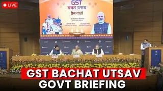 Govt Briefing On GST 2.0 LIVE: Nirmala Sitharaman, Piyush Goyal & Ashwini Vaishnaw Press Conference