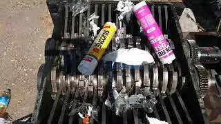 SHREDDER !! Hard and soft plastic crushing with shredding machine