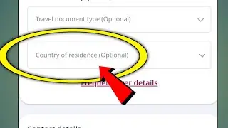 country of residence (optional) | country of residence mein kya dalen