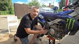 HOW TO EASY CHANGE REAR SHOCK SPRING ON YAMAHA YZ450F, KTM OR ANY OTHER MOTORCYCLE, THE EASIEST WAY