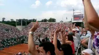 Roland Garros 2017:Spectator fanaticism at Suzanne Lenglen Court