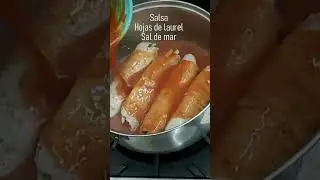 Rollitos de pierna con vegetales en salsa#shorts Recetas de LuzMa