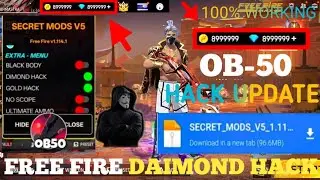 FREE FIRE DIAMOND DAIMOND HACK NEW UPDATE OB51 || NEW MOD MENU APK DOWNLOAD ||