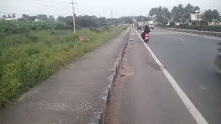 NH 183 near C pudupatti concrete slabs on both sides of the roads creating lot of accidents.  