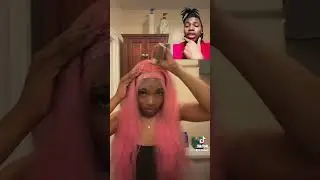 Bae installs a Pink wig 😍💕