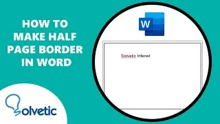 How to Make Half Page Border in Word