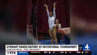 Gymnast makes history at Invitational tournament
