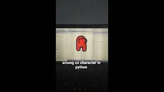 Among us character using python turtle library #shorts #amongus #python