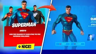 How To COMPLETE ALL SUPERMAN CHALLENGES in Fortnite! (Superman Skin Quests )