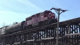 CPKC KD70 heads up the Eldridge Branch Line March 2, 2025