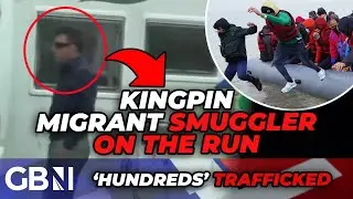 WATCH: Kingpin migrant smuggler FLEES after cops catch mobster RED HANDED sneaking men into Britain