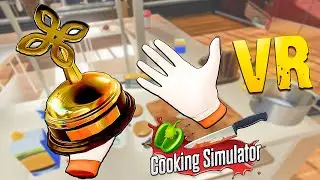 РАСКИДАЛ ЕДУ ПО ПОЛУ И ПОЛУЧИЛ НАГРАДУ! Готовим в Cooking simulator VR / Часть 3 /
