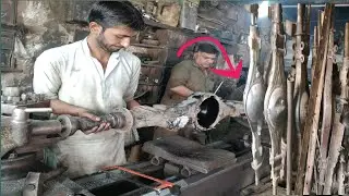 How to Repair a Broken Axle of Truck Trailer/Repairing Truck broken Rear Axle Assembly Complete proc