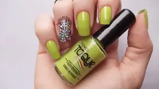 Unhas Sorvete de Pistache + Cora&ccedil;&otilde;ezinhos