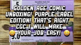 Golden Age Comic Unboxing!  Purple Label Edition!  That&rsquo;s Right CGC I Will Make Your Job Easy!