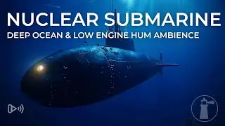 Nuclear Submarine Ambience (Deep Ocean) ⚓️ Low Engine Hum for Focus, Study & Sleep [4 Hours]