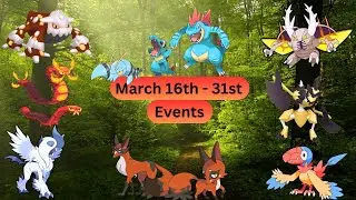 March events in Pok&eacute;mon GO #march2025 #events #pokemon #raidday  #communityday #shinypokemon