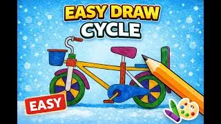 LEARN How to draw a #cycle|| EASY step by step in 5 minutes