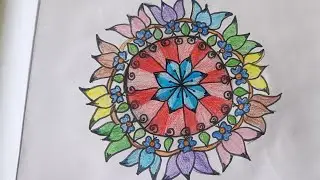 Rangoli design #trending #drawing #art #mugguli
