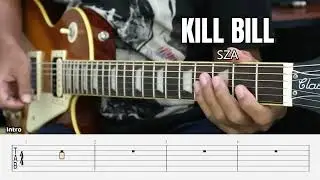 Kill Bill - SZA - Guitar Instrumental Cover + Tab