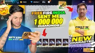 Garena Gifting Me 1M Diamonds 💎 First Time 🤯 [ Global Top 1 ] New Character Free Fire India
