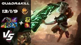 TOP Riven vs Renekton [QUADRAKILL] - NA Challenger Patch 25.18