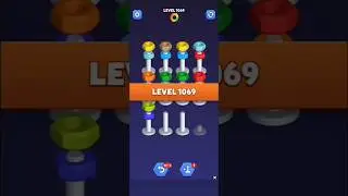 Nut Sort Level 1069 - Color Puzzle Game by Kiwi Fun #games #puzzle #NutSort #NutSortSolution