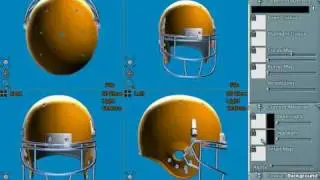 Sculpting a Football Helmet in Curvy3D