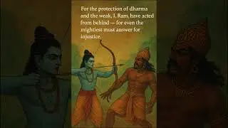 Lord Ram&rsquo;s Justice &ndash; The Story of Bali&rsquo;s Death #lordrama #lordkrishna #lordramji