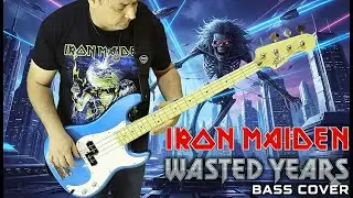 Iron Maiden - Wasted Years BASS COVER 4K