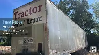 Estate Sale Auction &ndash;  Bid on Lot 324: 1979 Miller 53' Van Trailer Electric Set Up