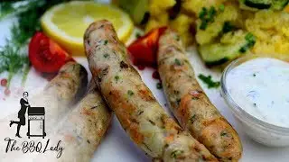 Fish Brats / Fish Bratwurst / Fish Sausage Homemade / Easy BBQ Recipe / The BBQ Lady