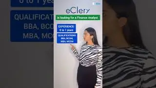 eClerx is looking for Finance Analyst | Jobs for freshers | #analystjob #trendingnow