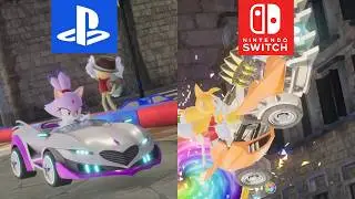 Sonic Racing: CrossWorlds - PS5/Switch Splitscreen Races