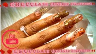 MAKARTT DRILL BITS  REVIEW | CHOCOLATES STRAWBERRY GLITTERED NAIL ART | BEGINNER FRIENDLY | ACRYLIC