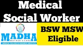Medical Social Worker II BSW MSW II Social Work Job 2023