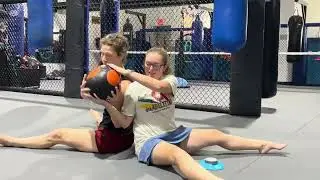 BlazePod Medicine Ball Trunk Rotations with Harleigh