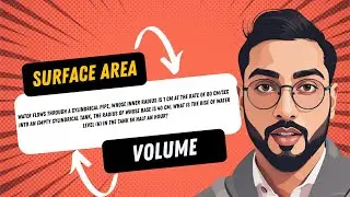 🔥 Pipe Flow Rate Problem: Calculate the Rise in Water Level in 30 Min | Class 10 Surface Area & Vol