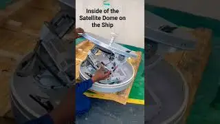 Inside of the Satellite Dome on the Ship #sailor #cobham #ship #sea #fun #shipspareparts #marine